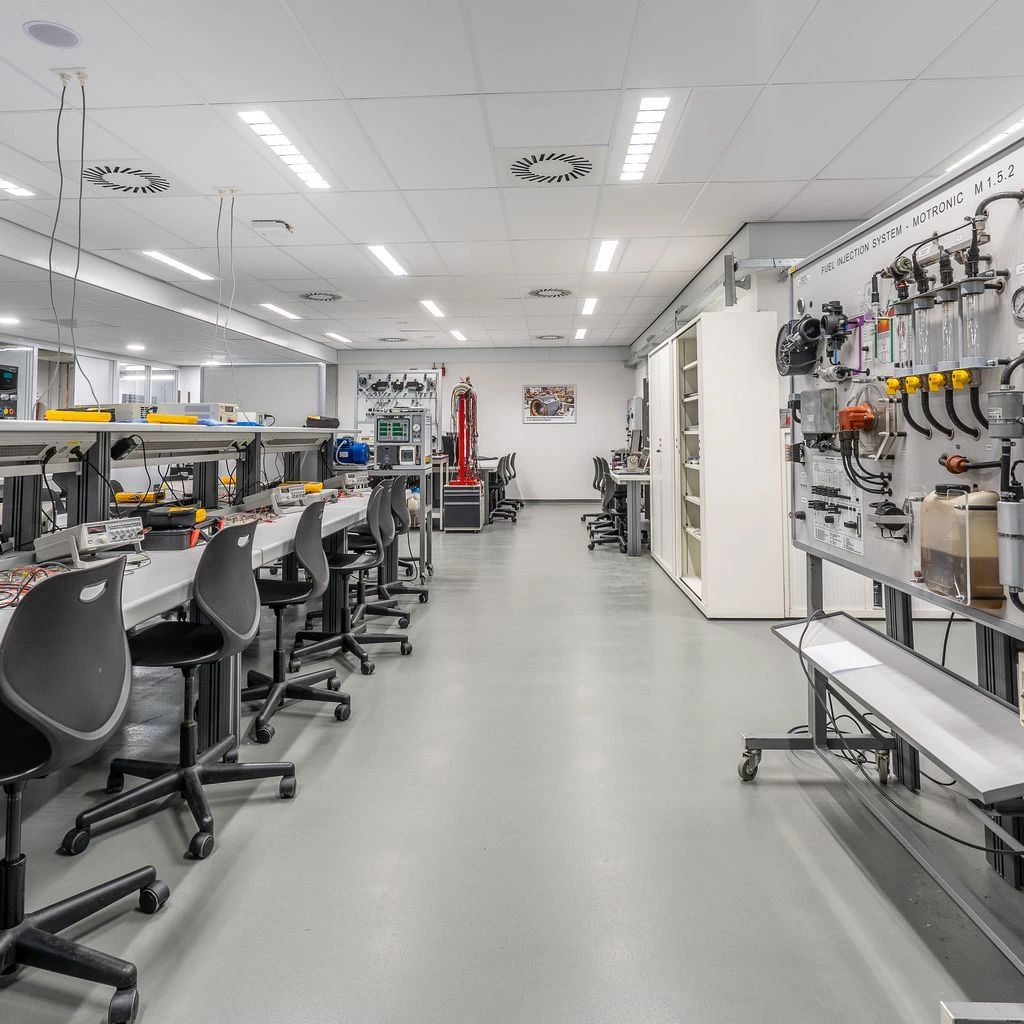 The XXECIEL photometric lab in High Point, NC — a 1.2m integrating sphere paired with a Type C goniophotometer, where every .ies and .ldt file is measured in-house.